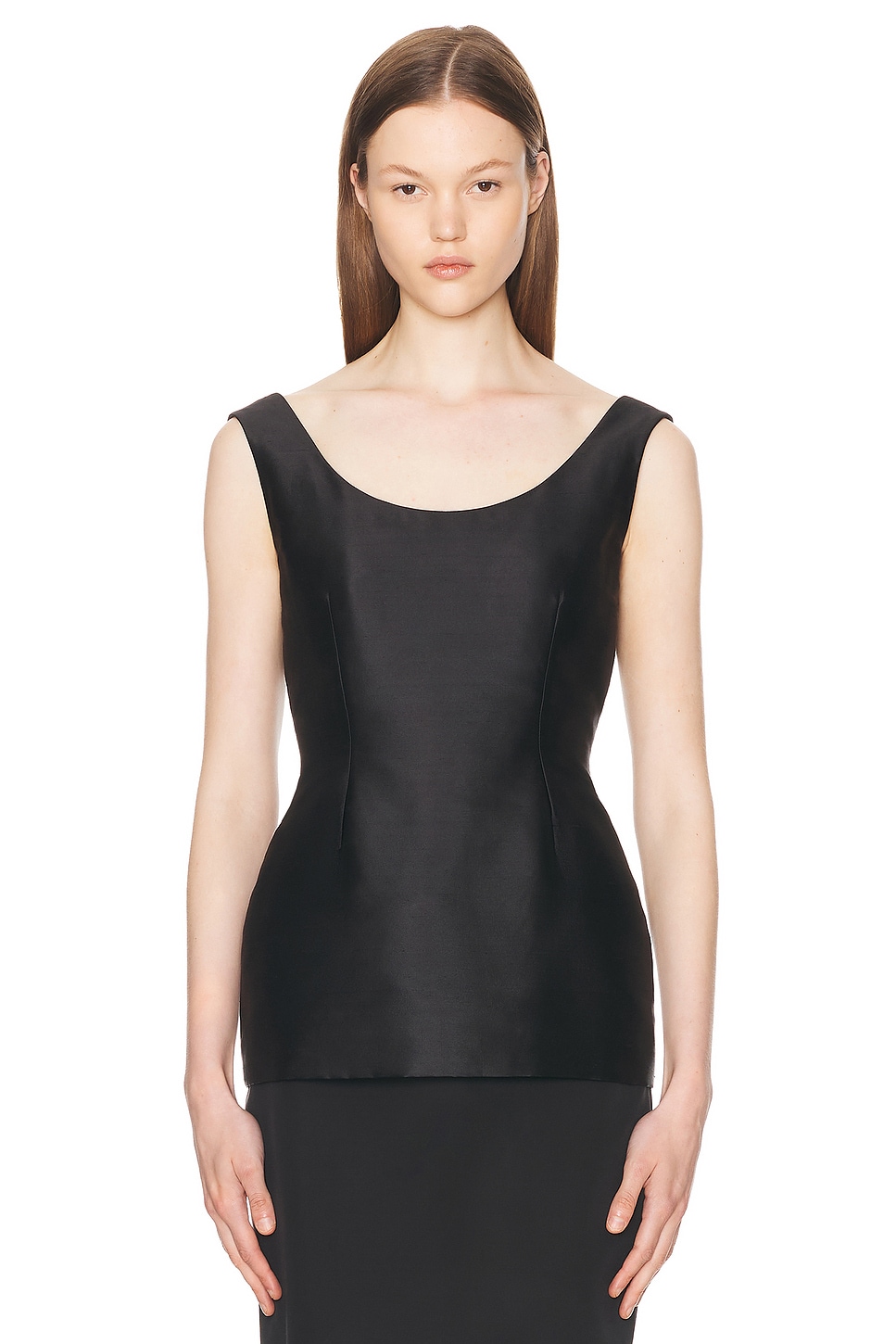 Image 1 of The Row Emeric Top in Black