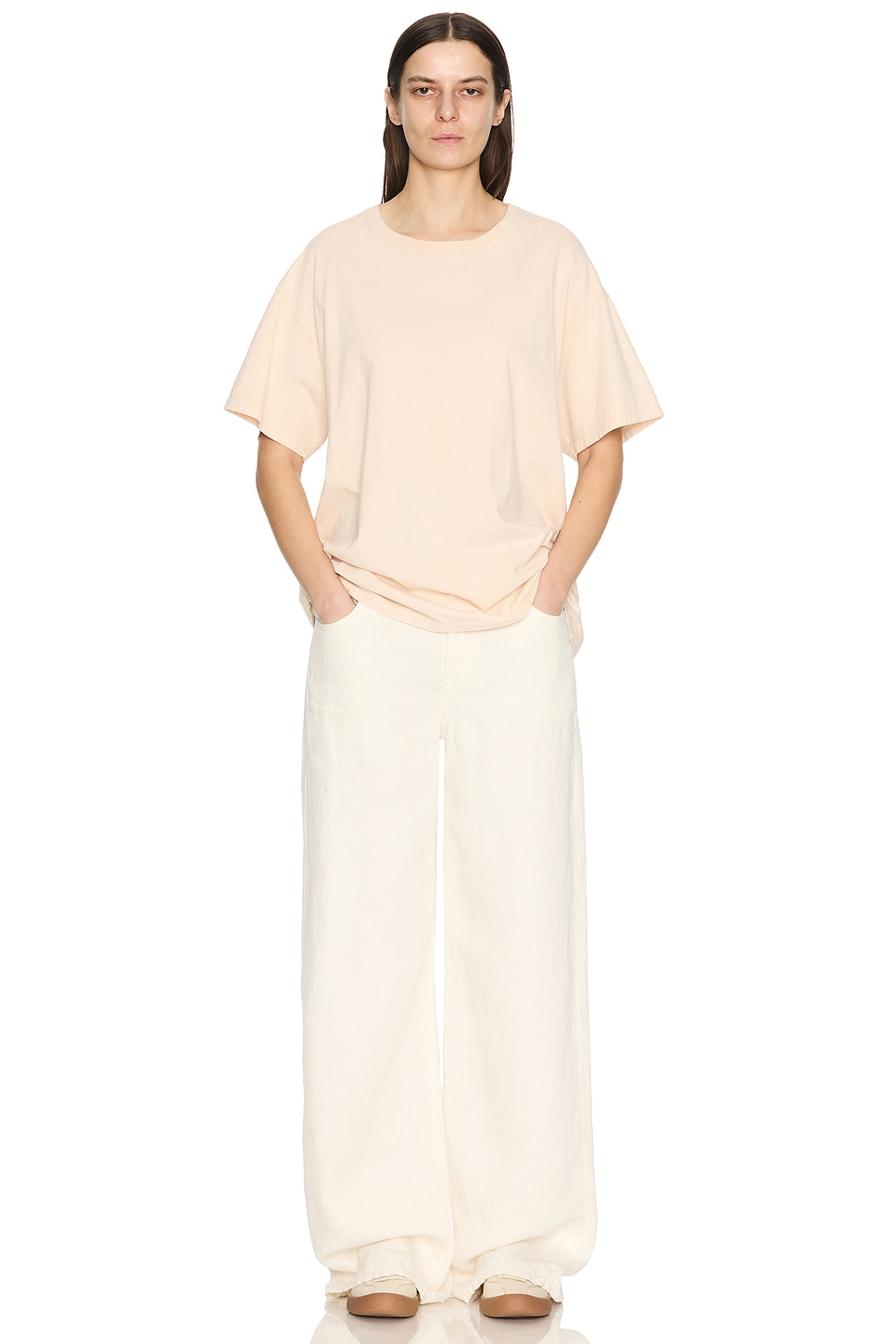 Image 4 of The Row Nadina Top in Clay