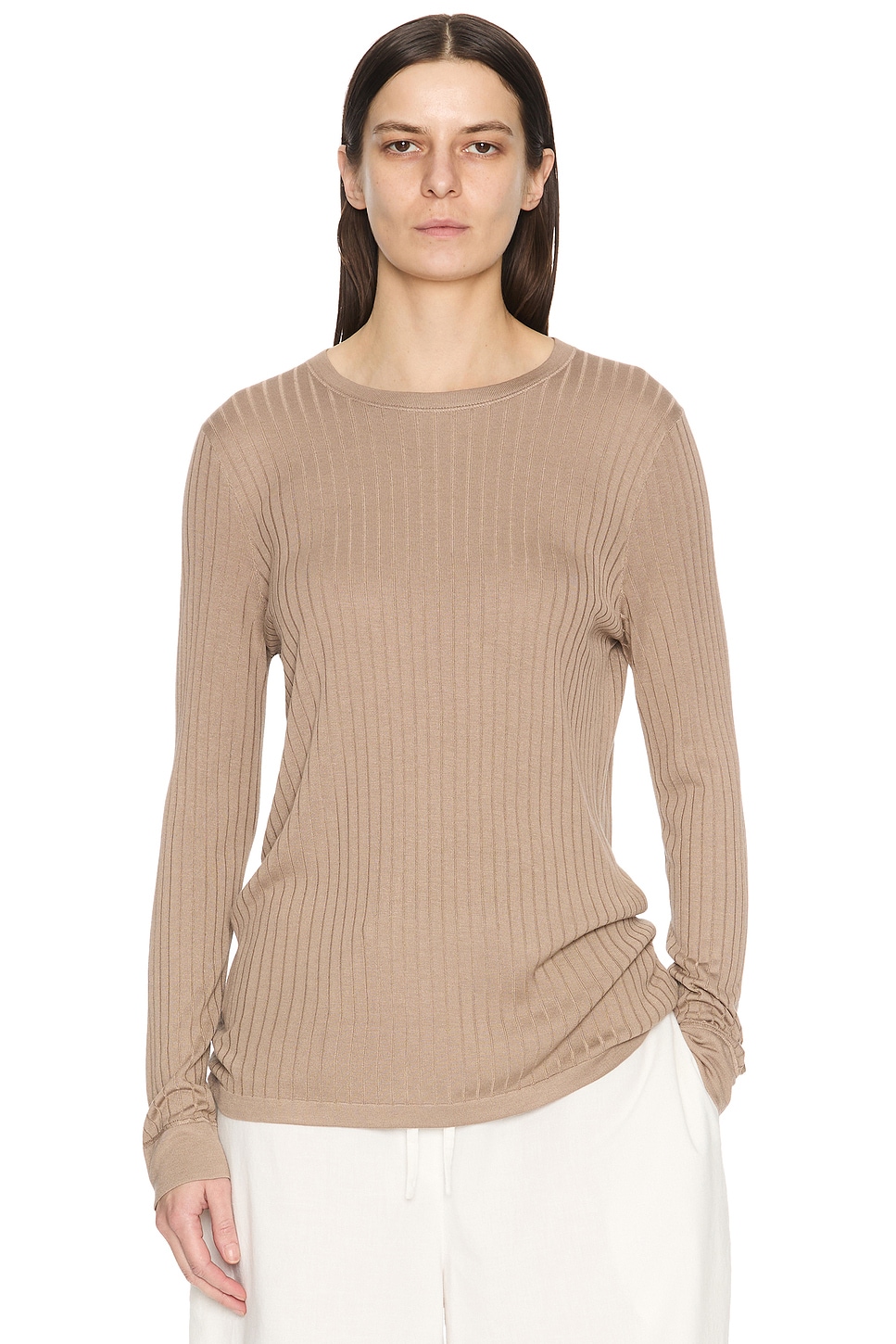 The Row Cappuccino Viscose Blend Top
