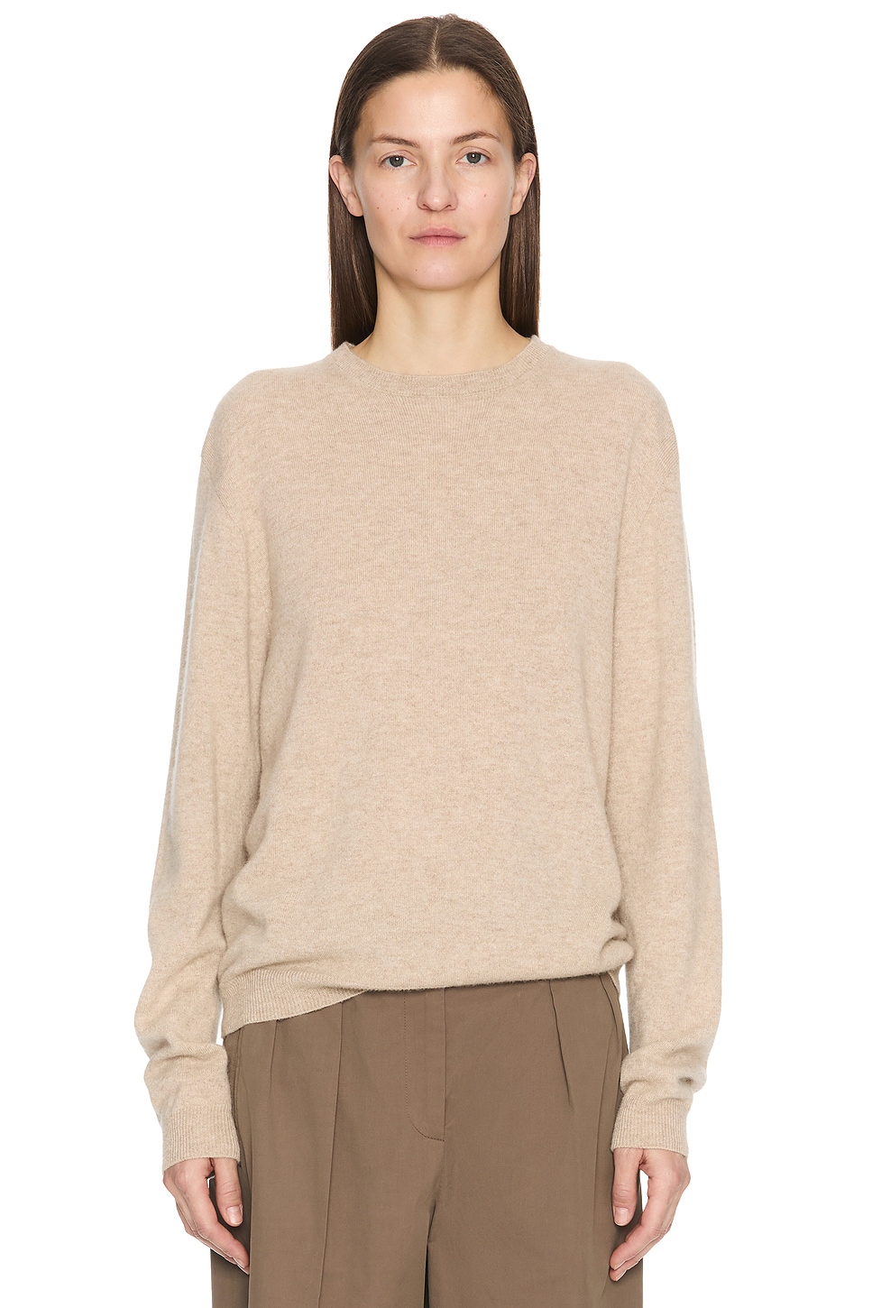 Image 1 of The Row Kisaora Top in Beige Melange