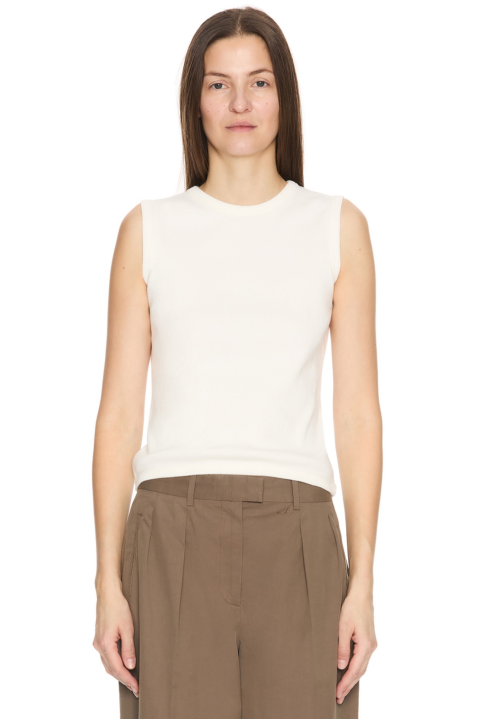 Image 1 of The Row Wody Top in White