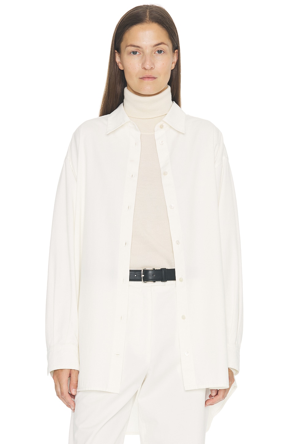 Image 1 of The Row Luka Shirt in White