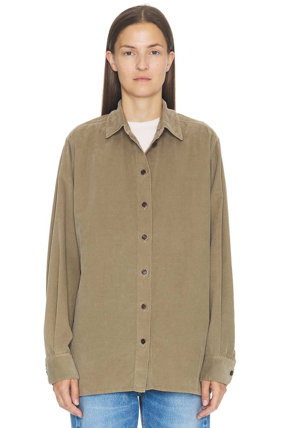 The Row Sisilia Shirt In Brown