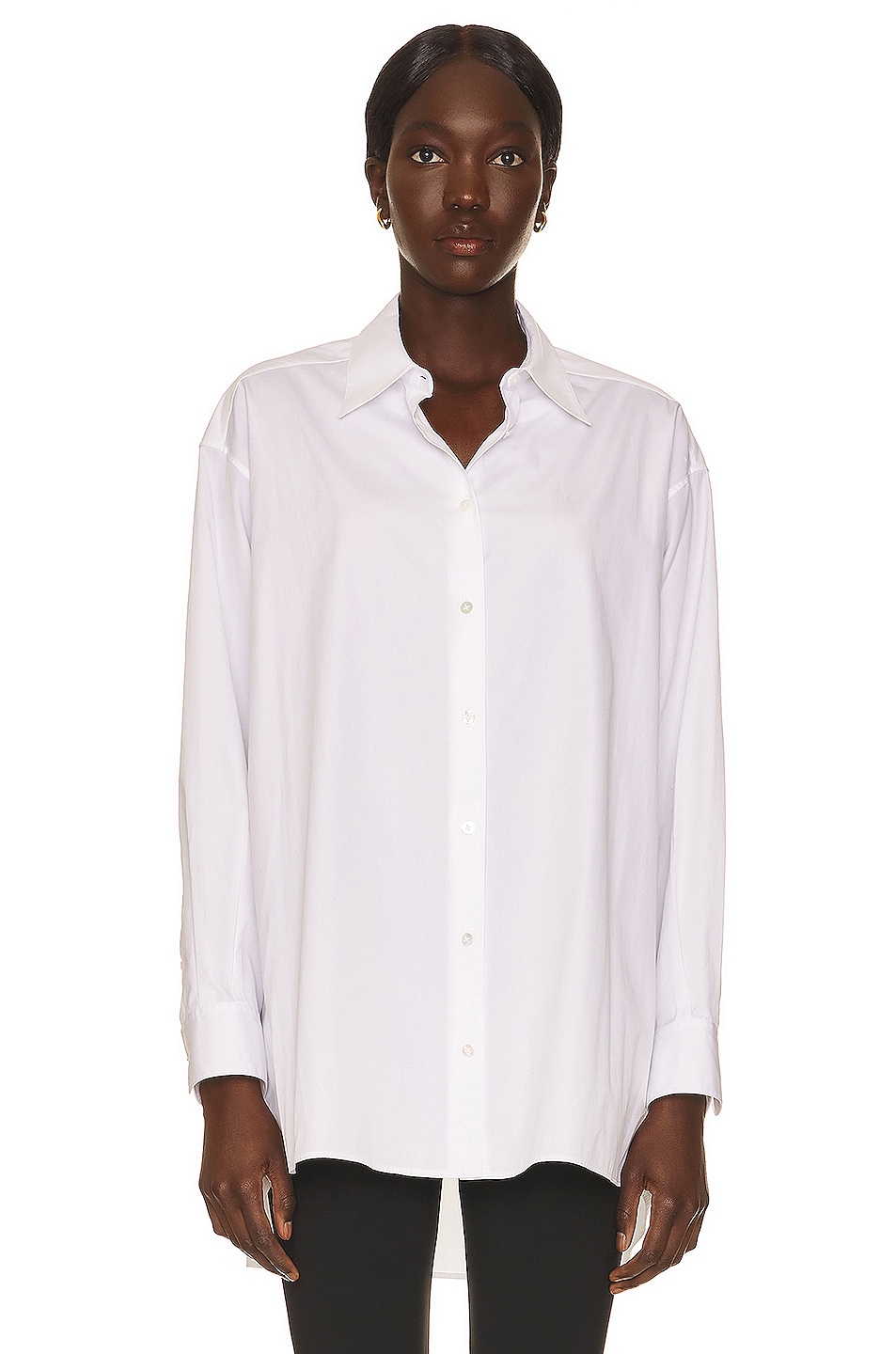Image 1 of The Row Luka Shirt in Optic White