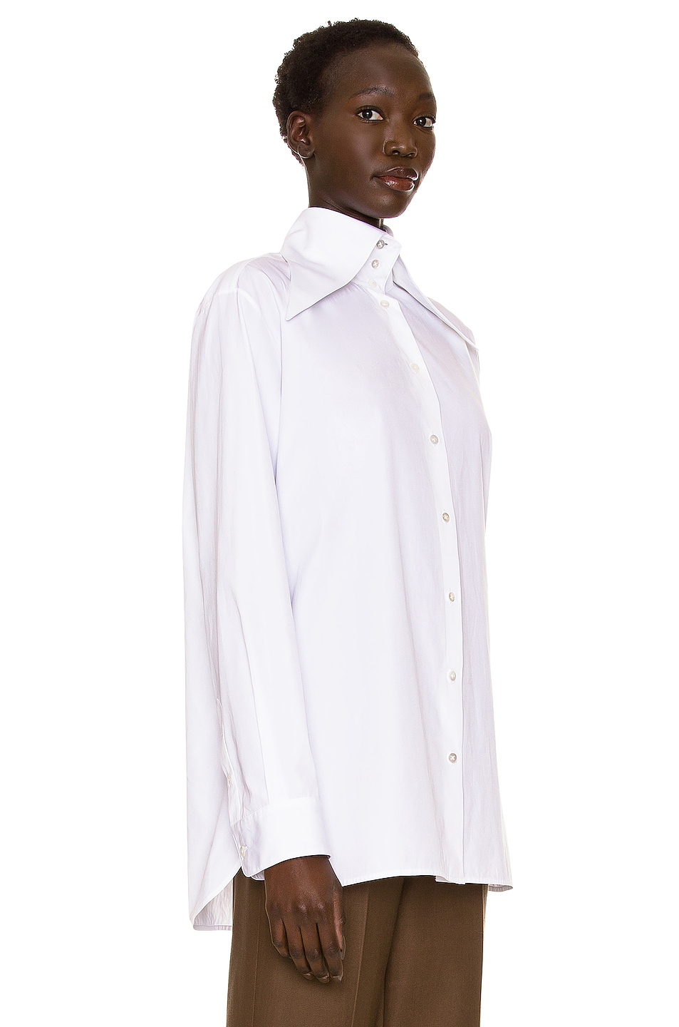 The Row Armelle Shirt in White | FWRD