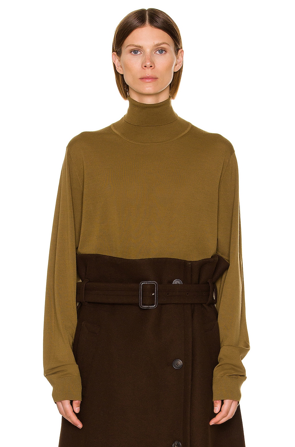 Image 1 of The Row Elam Top in Moss