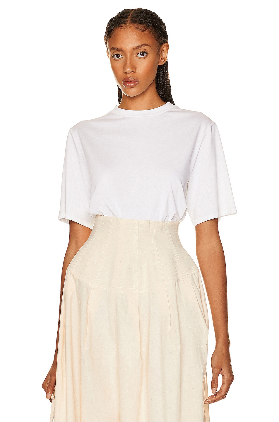Image 1 of The Row Chiara Top in Natural White