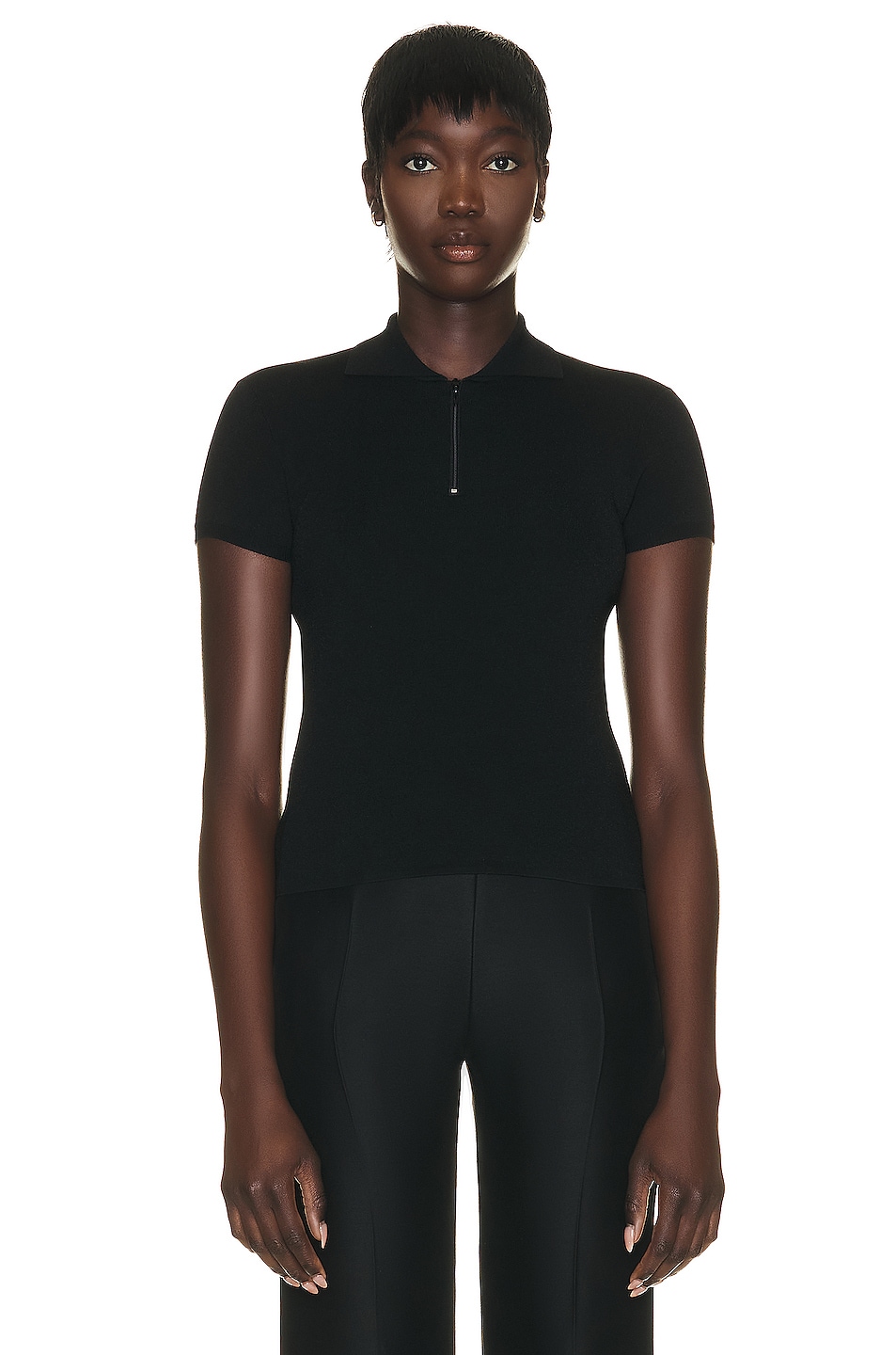 Image 1 of The Row Cauro Top in Black