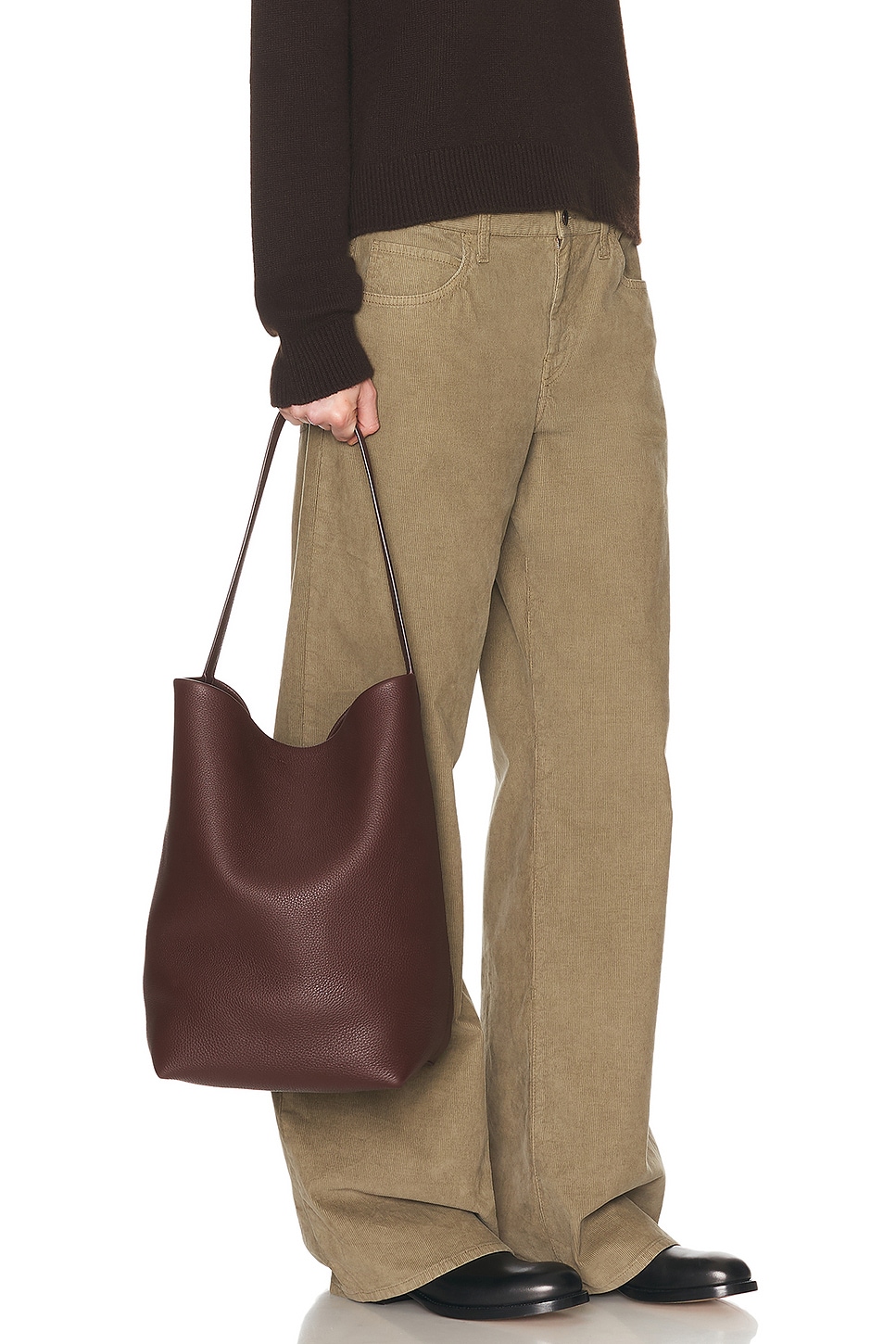 Shop The Row Large N/s Park Tote Lux Grain Bag In Acajou