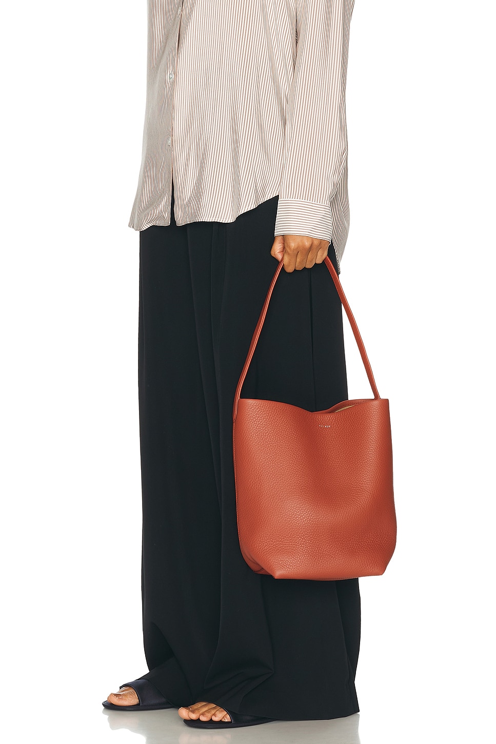 Shop The Row Medium N/s Park Tote Bag In Rust Pld