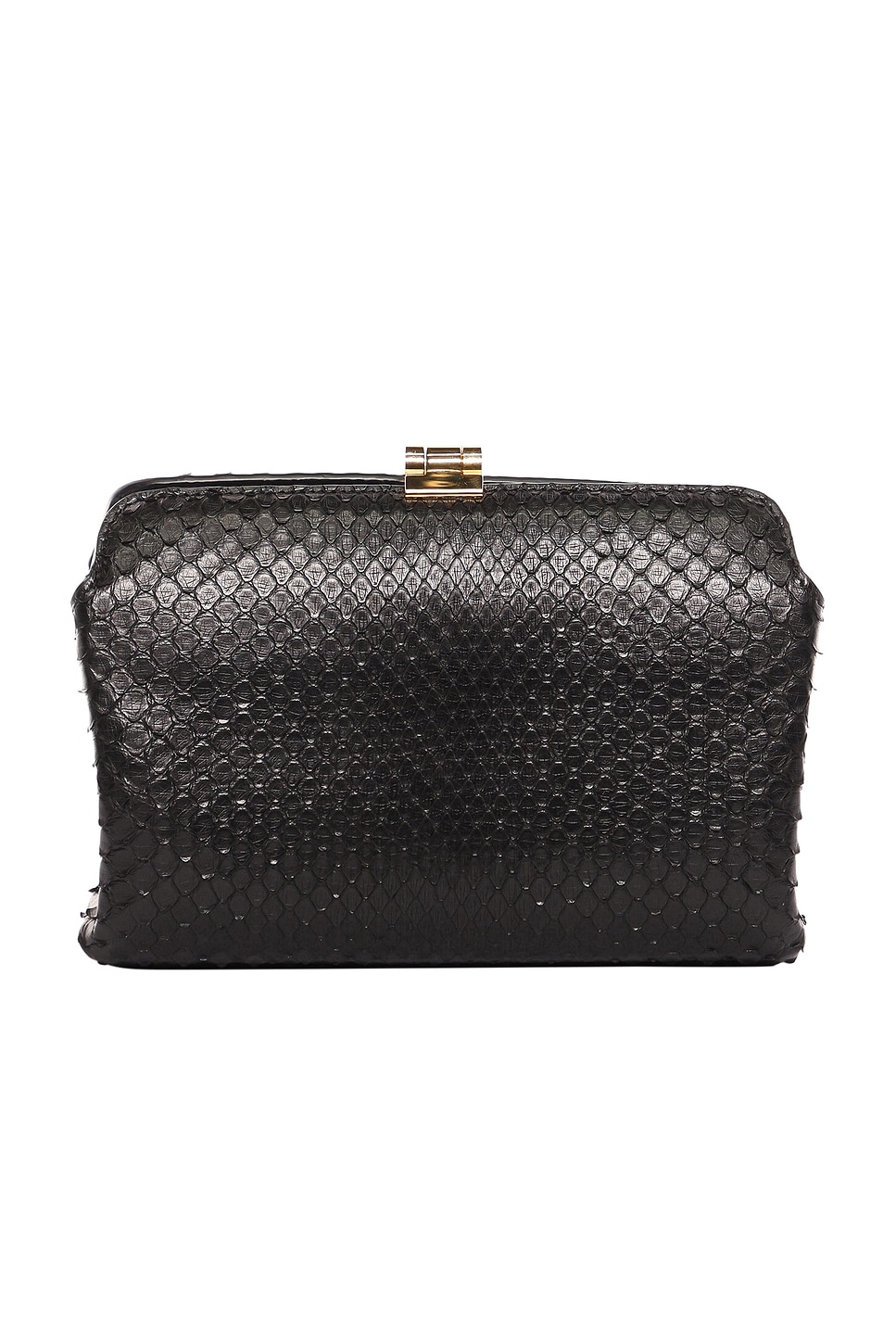 Amazon Python Clutch in Black