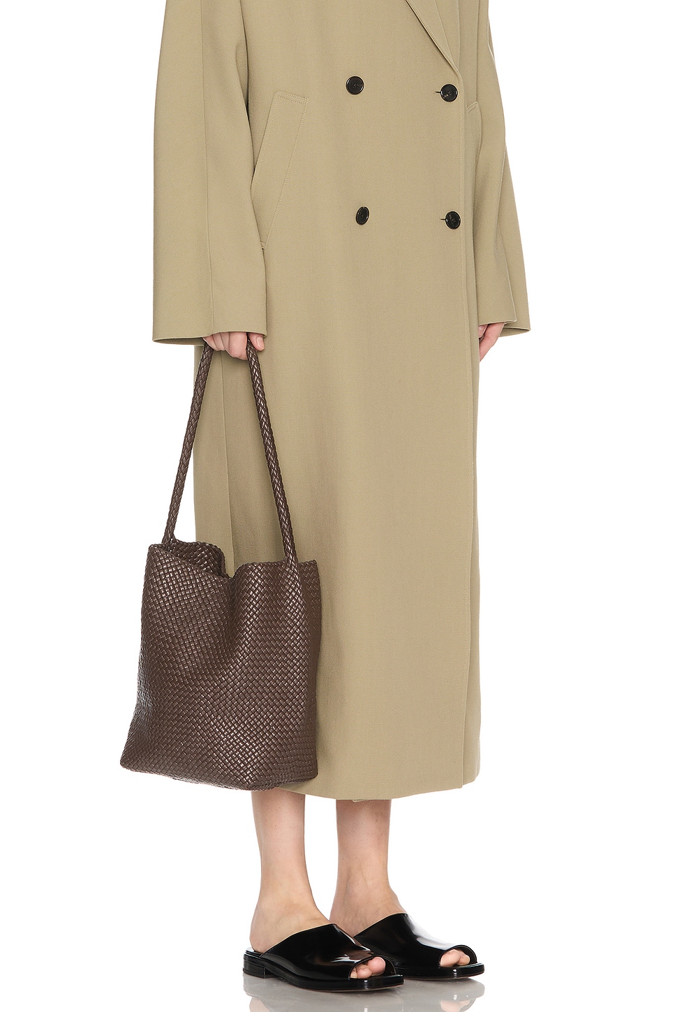 Shop The Row Medium Woven North South Tote Bag
