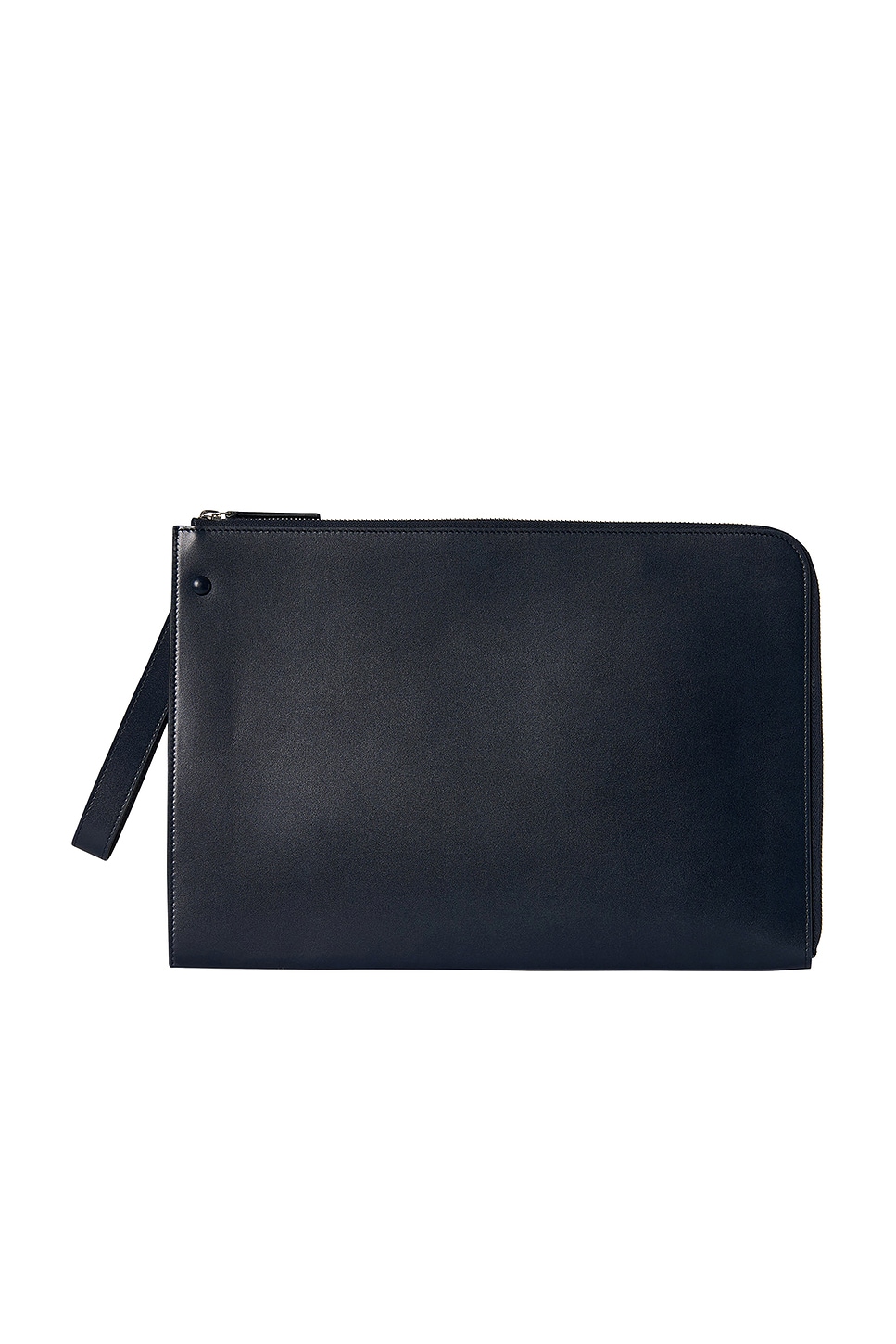 The Row Large Portfolio Wristlet In Black