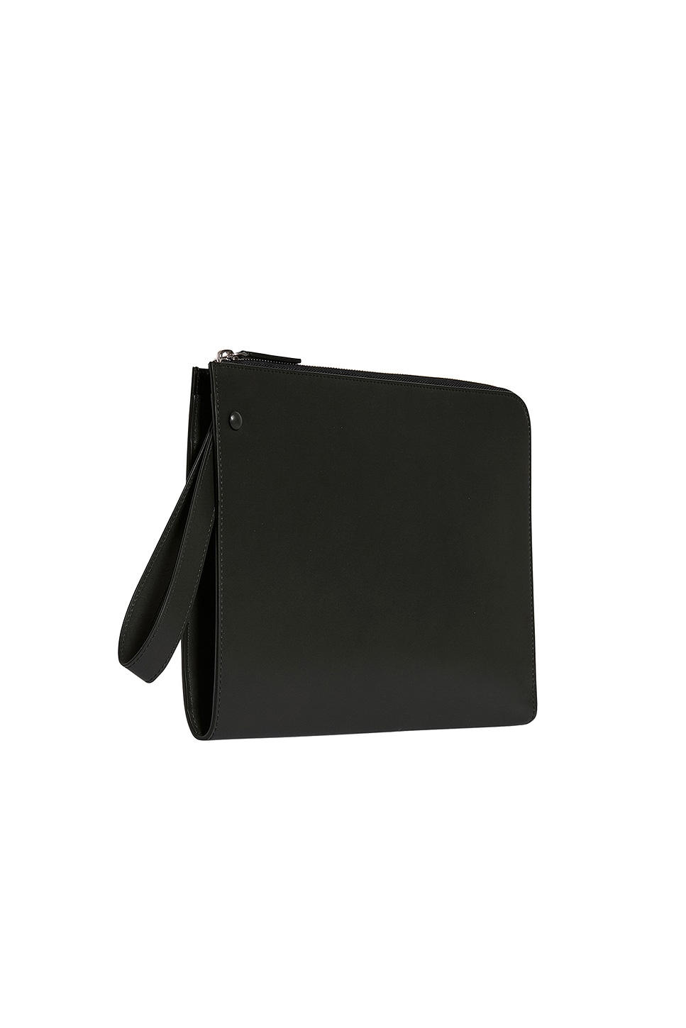 The Row Medium Portfolio Wristlet In Black