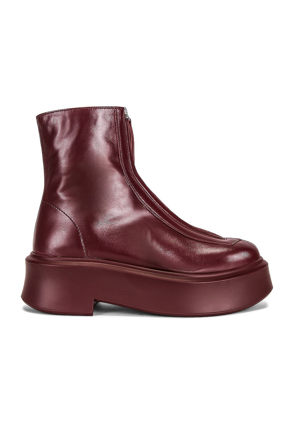 Image 1 of The Row Zipped Boots in Garnet