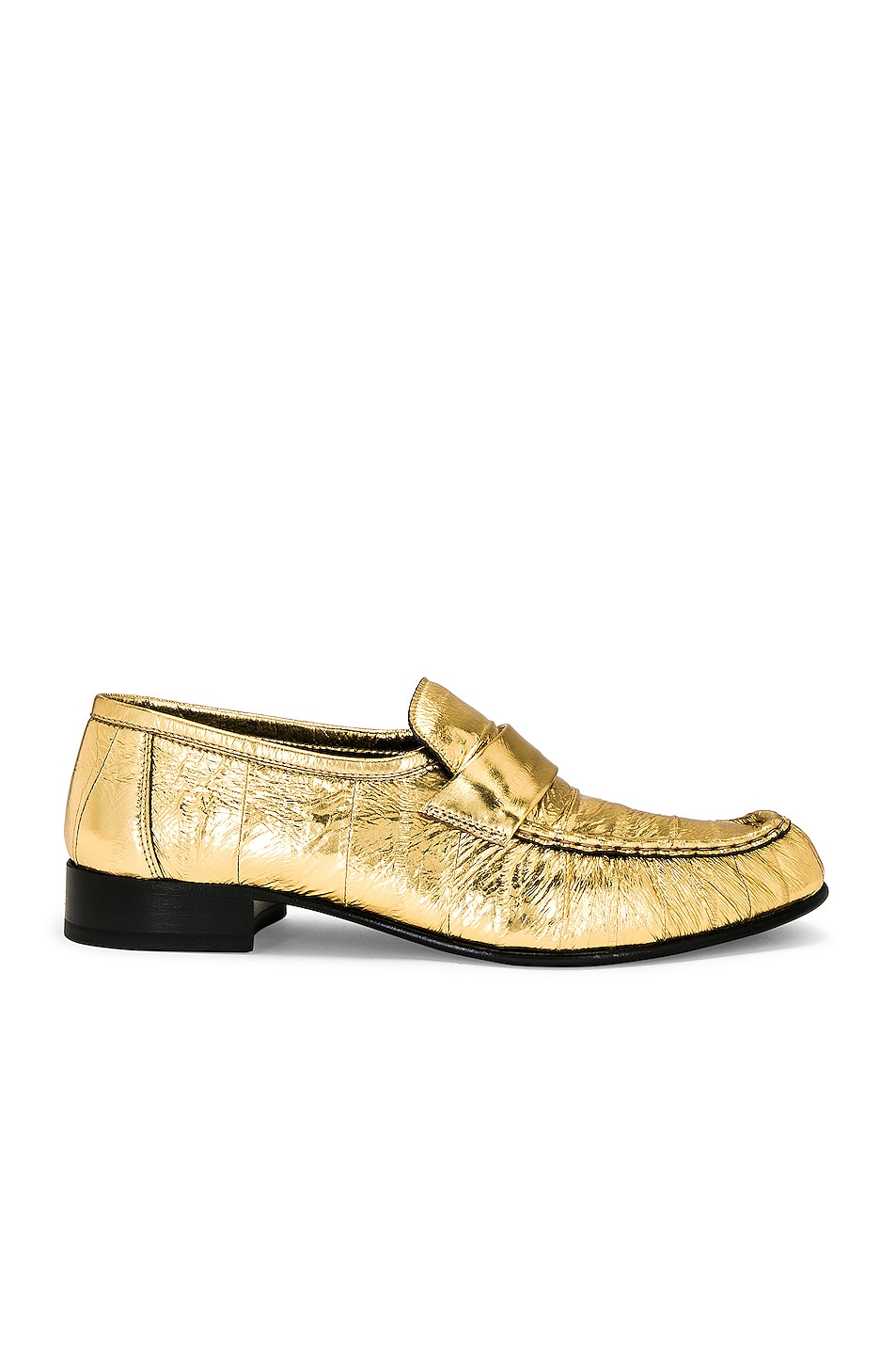 Image 1 of The Row Soft Loafers in Gold