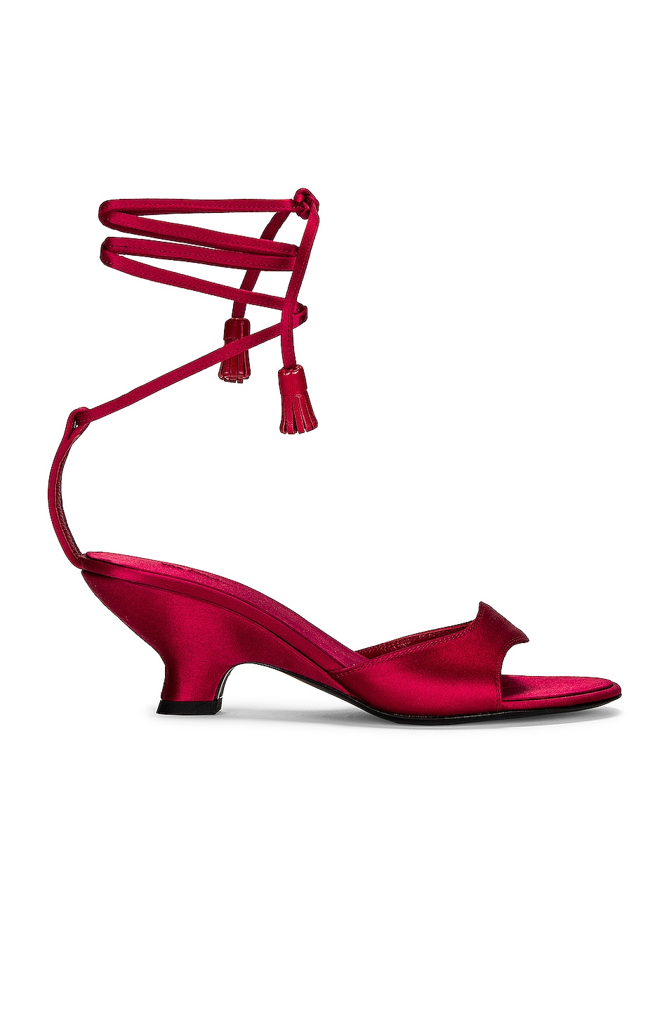 Image 1 of The Row Charlotte Wedge Heeled Sandals in Lipstick