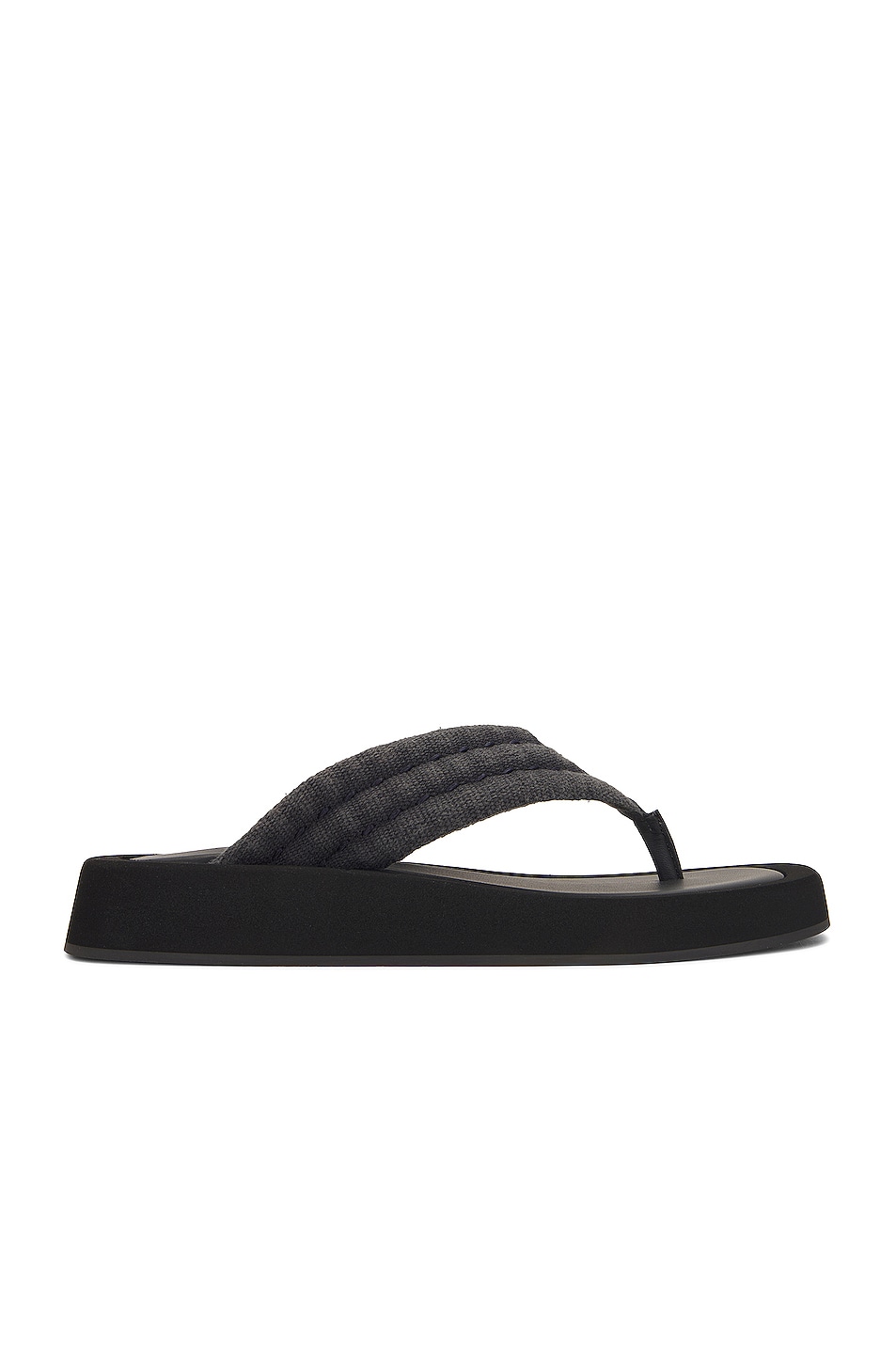 Image 1 of The Row Ginza Thong Sandals in Denim