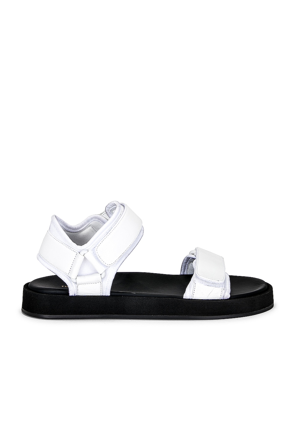 Image 1 of The Row Hook And Loop Sandals in White
