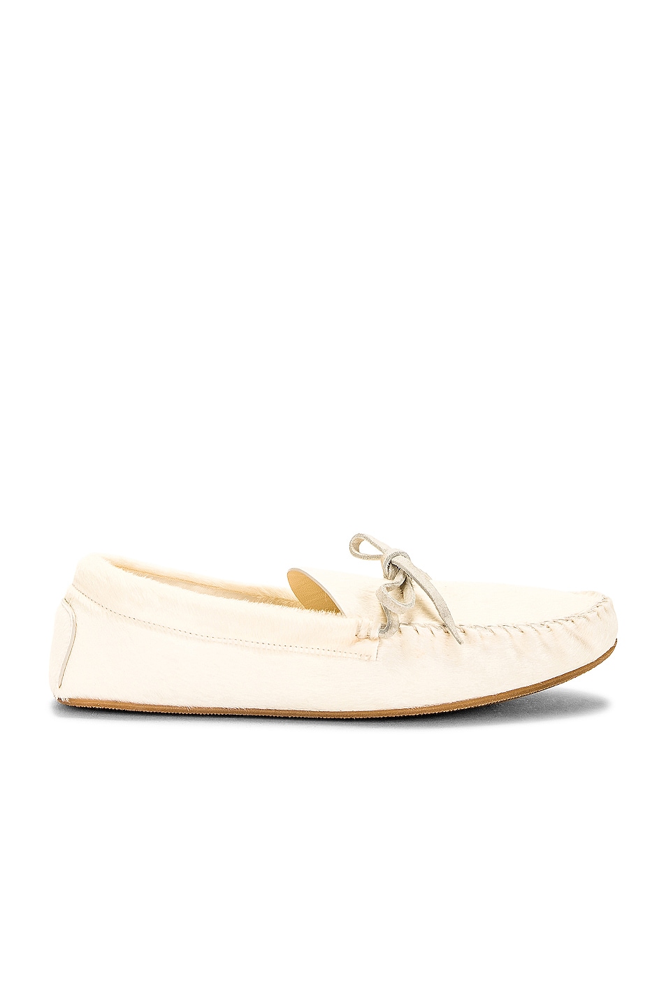 Image 1 of The Row Lucca Moccasin in Milk