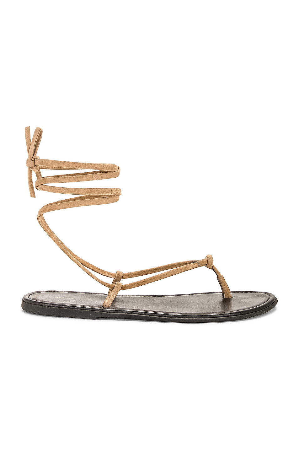 Image 1 of The Row Knot Flat Sandal in Beige