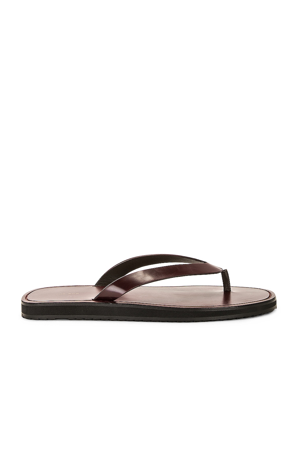 Image 1 of The Row City Flip Flop in Bordeaux
