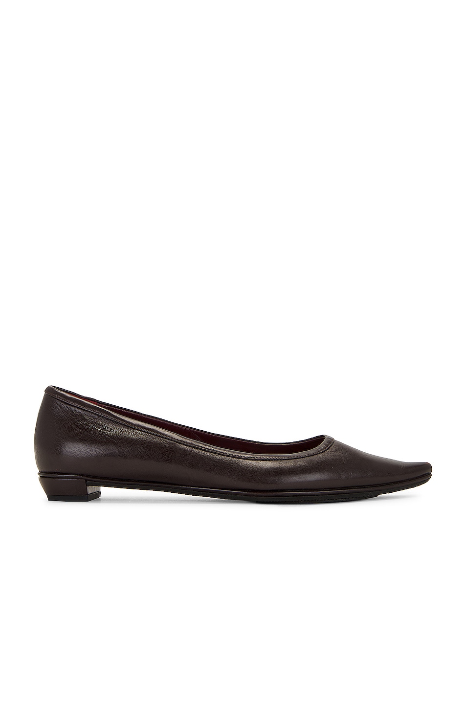 Image 1 of The Row Claudette Flat in Chocolate