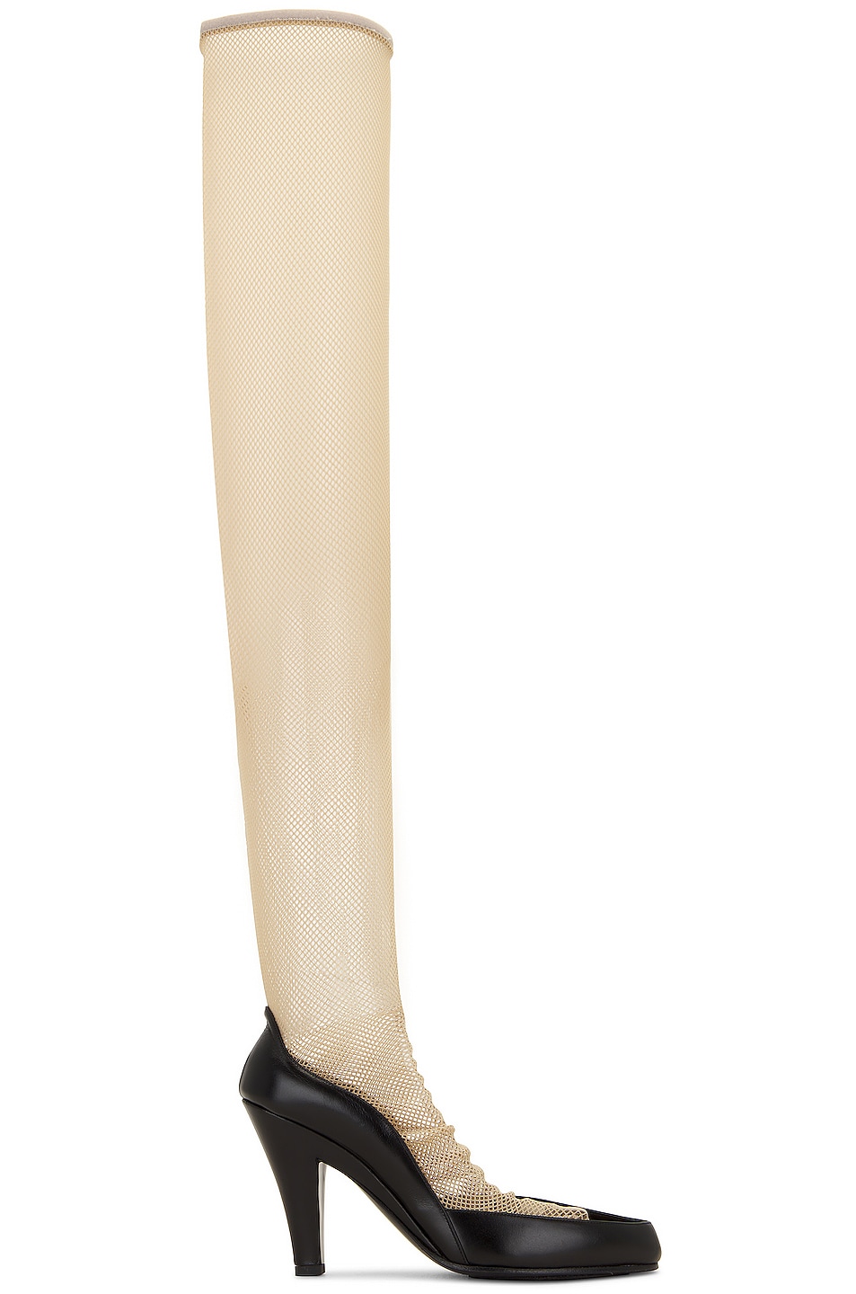 Image 1 of The Row Sock Pump in Black & Nude