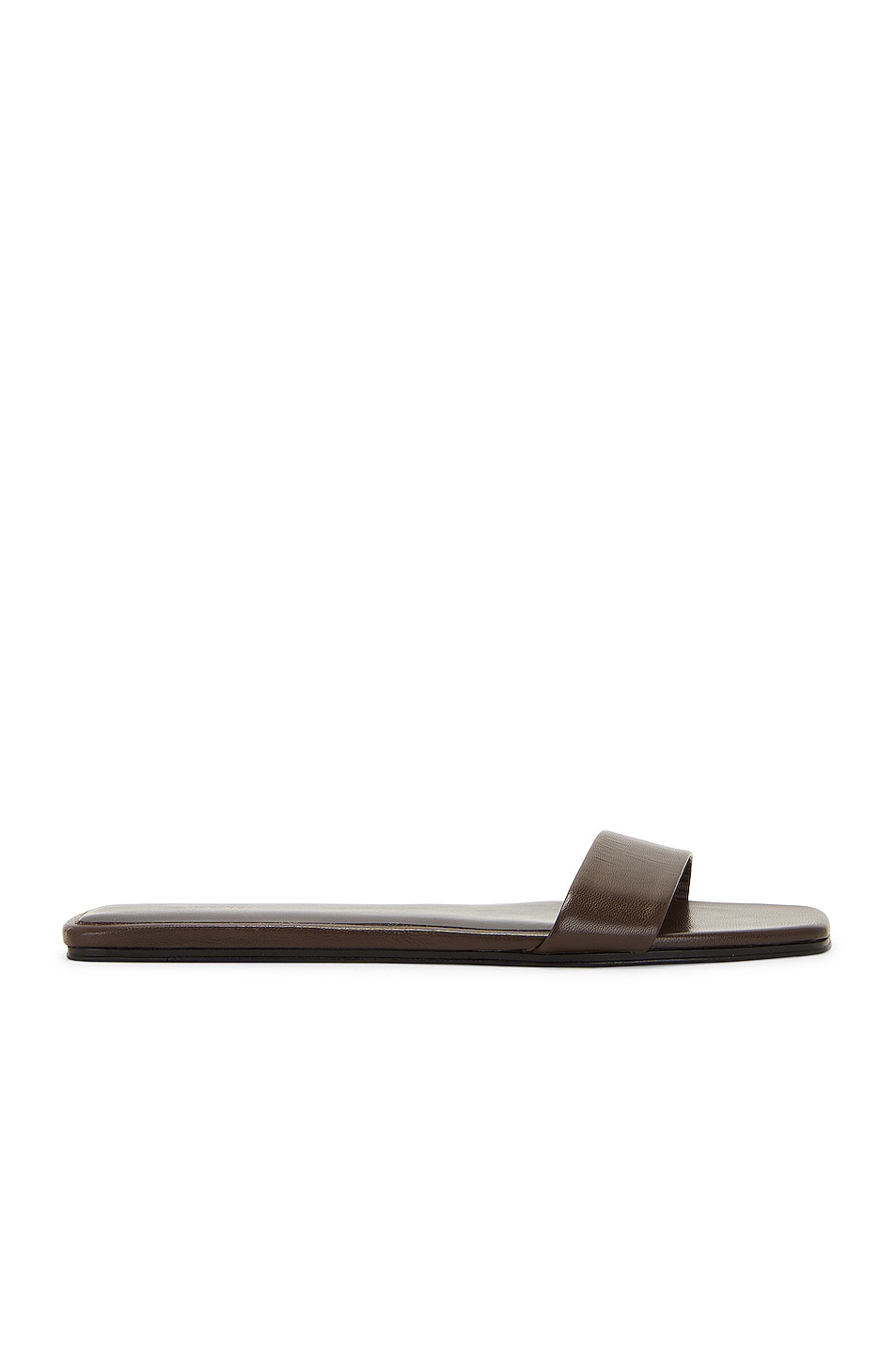 Image 1 of The Row Chocolate Flat Sandal in Brasil