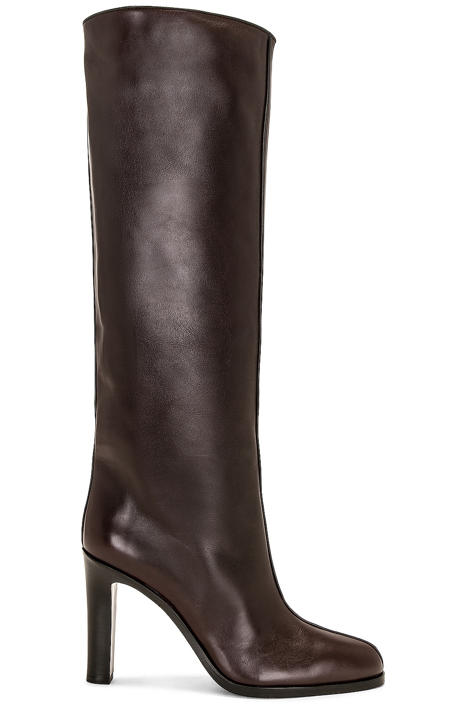 Image 1 of The Row Wide Shaft Boot in Dark Brown