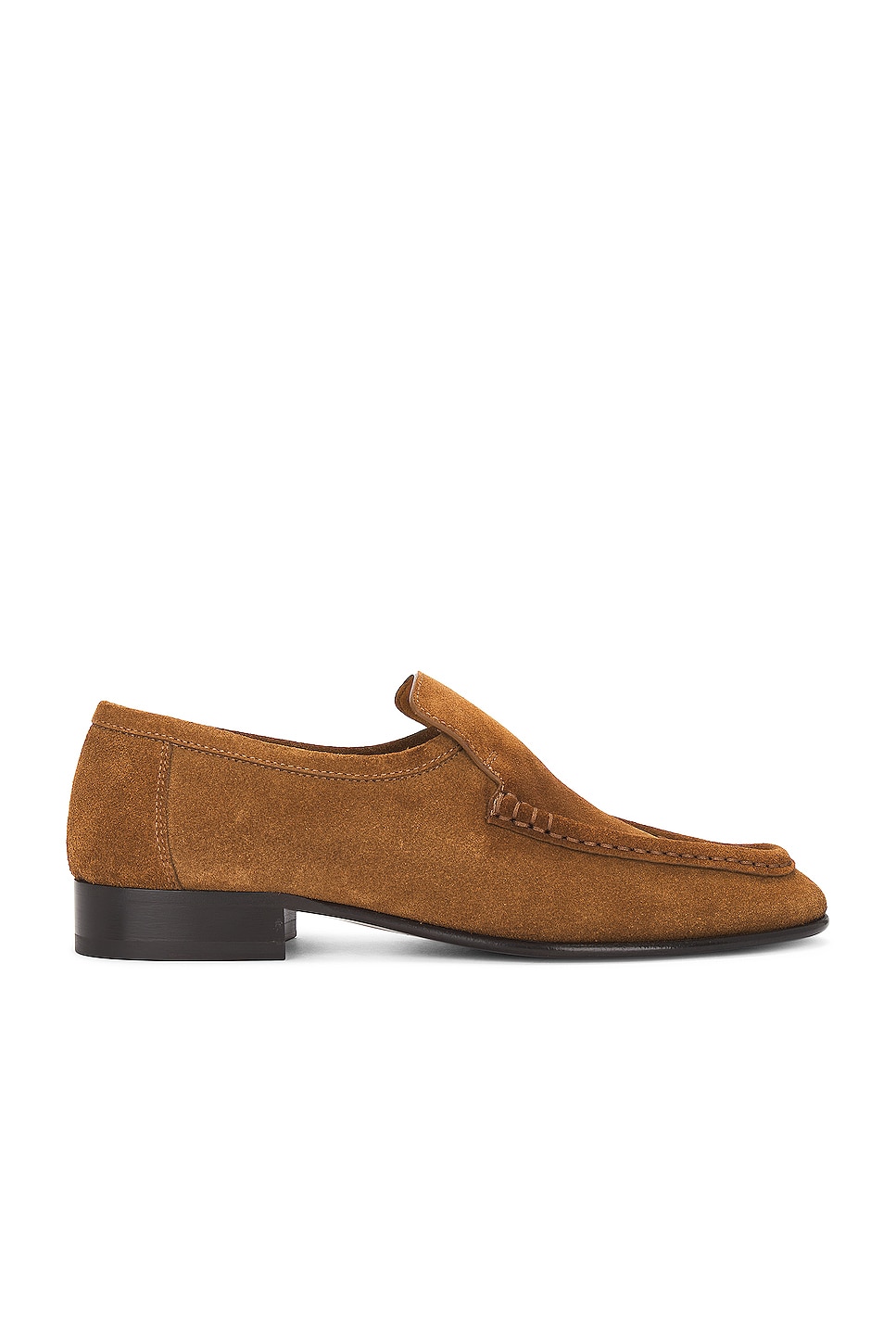 Image 1 of The Row New Soft Loafer in Bark