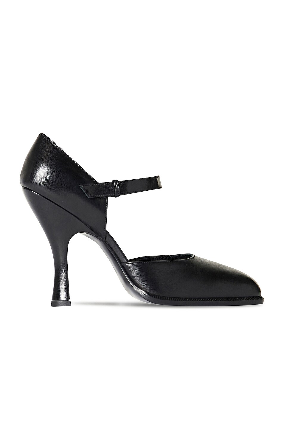 Image 1 of The Row Mary Jane Leather Pumps in Black