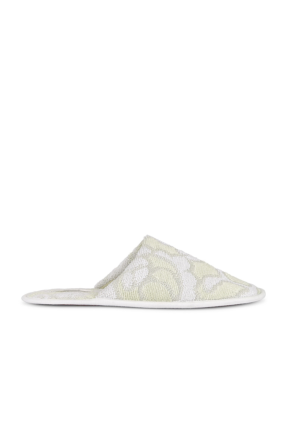 Image 1 of The Row Frances Slipper in Lime & Fog