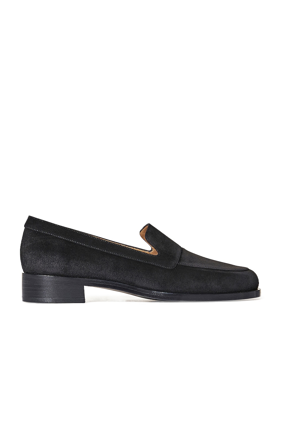 Image 1 of The Row Garcon Suede Loafers in Black