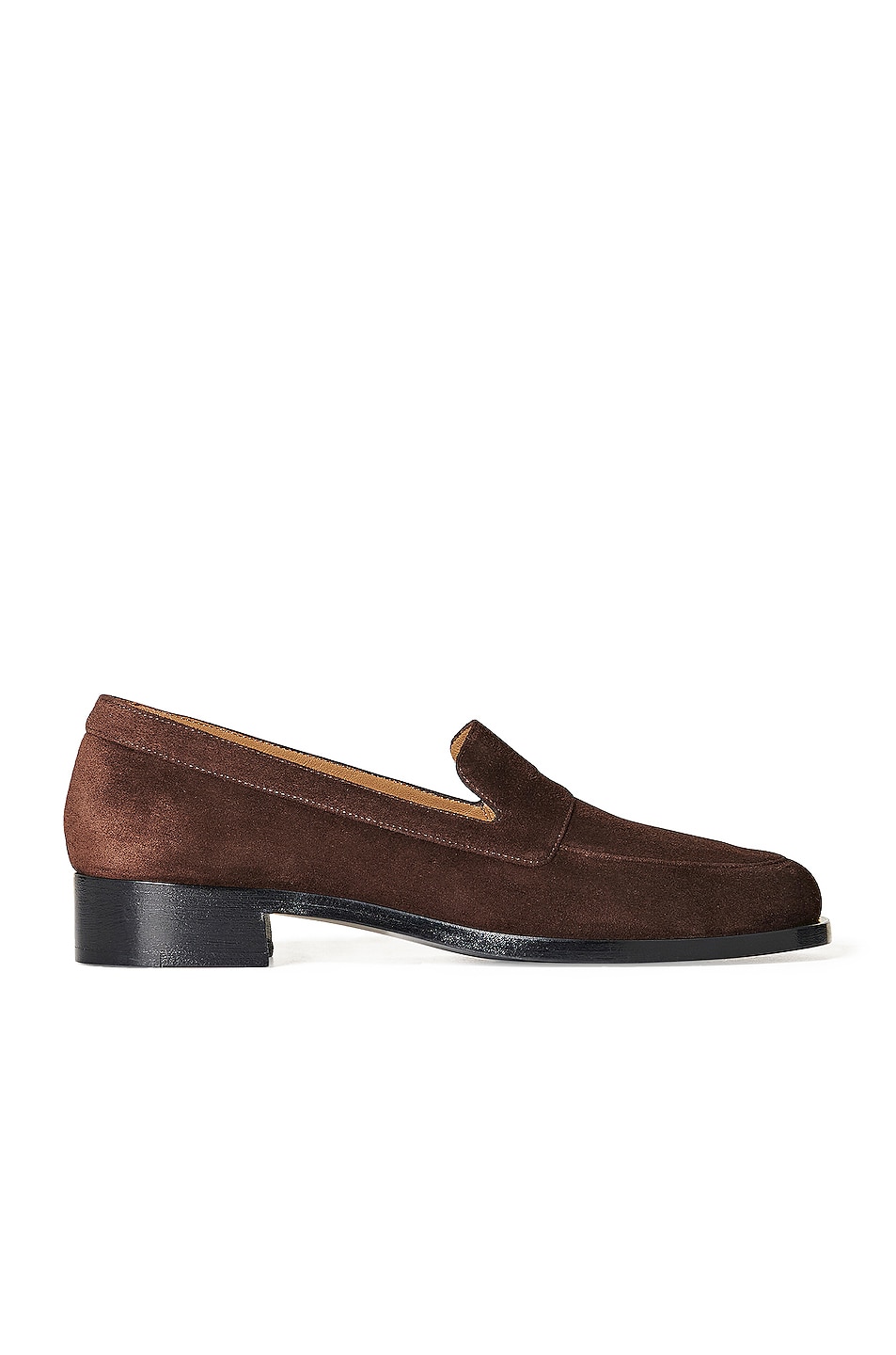 Image 1 of The Row Garcon Suede Loafers in Mocha