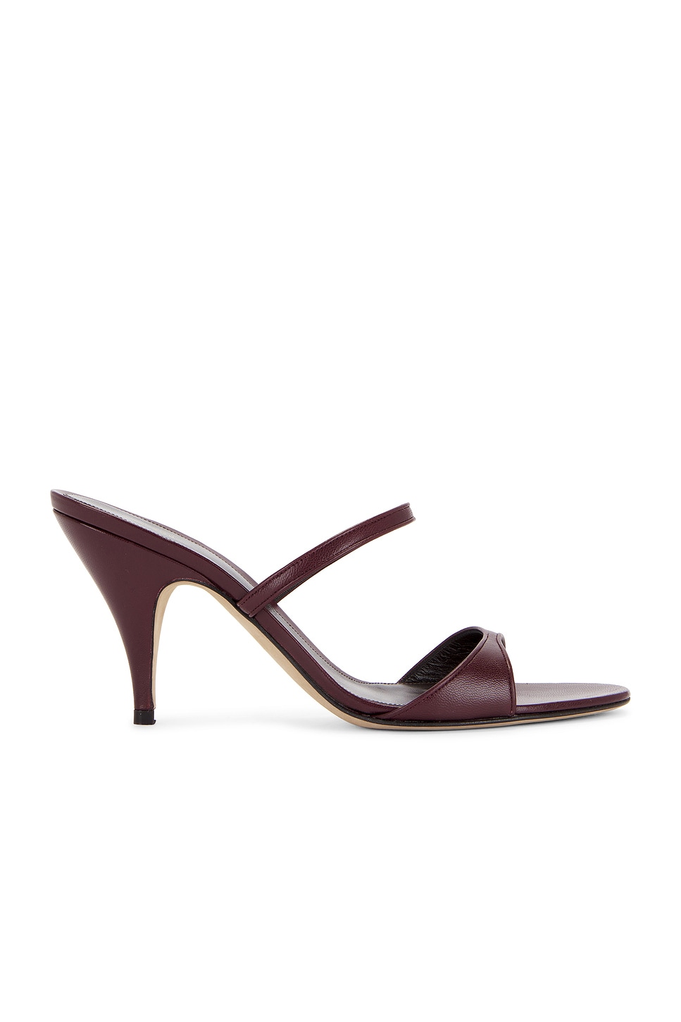 Image 1 of The Row Vika Knot 80 Sandal in Bordeaubergine