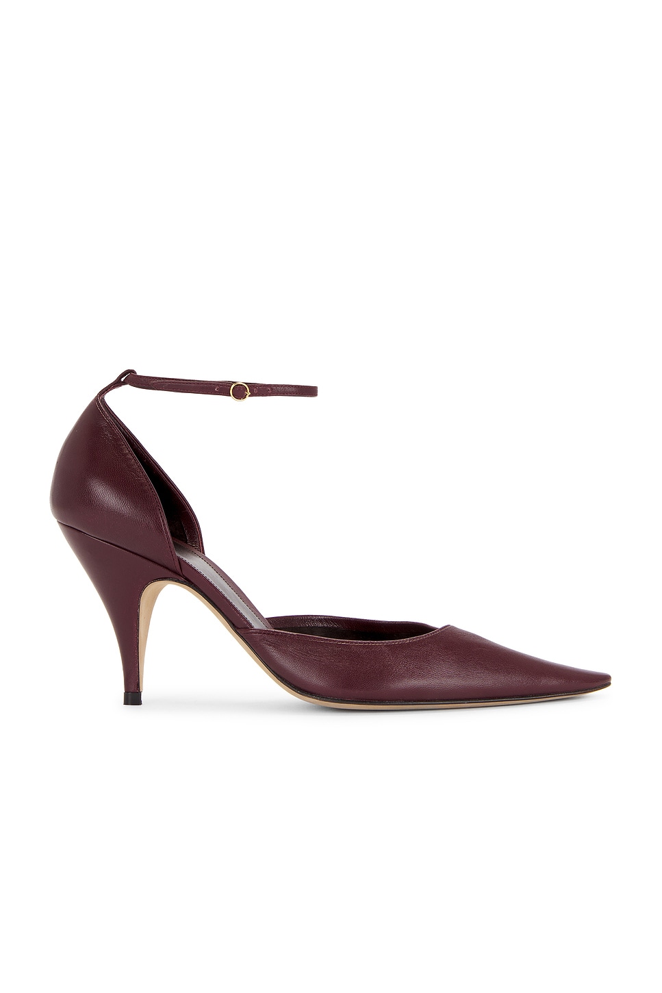 Image 1 of The Row Liisa D'orsay Pump in Bordeaubergine