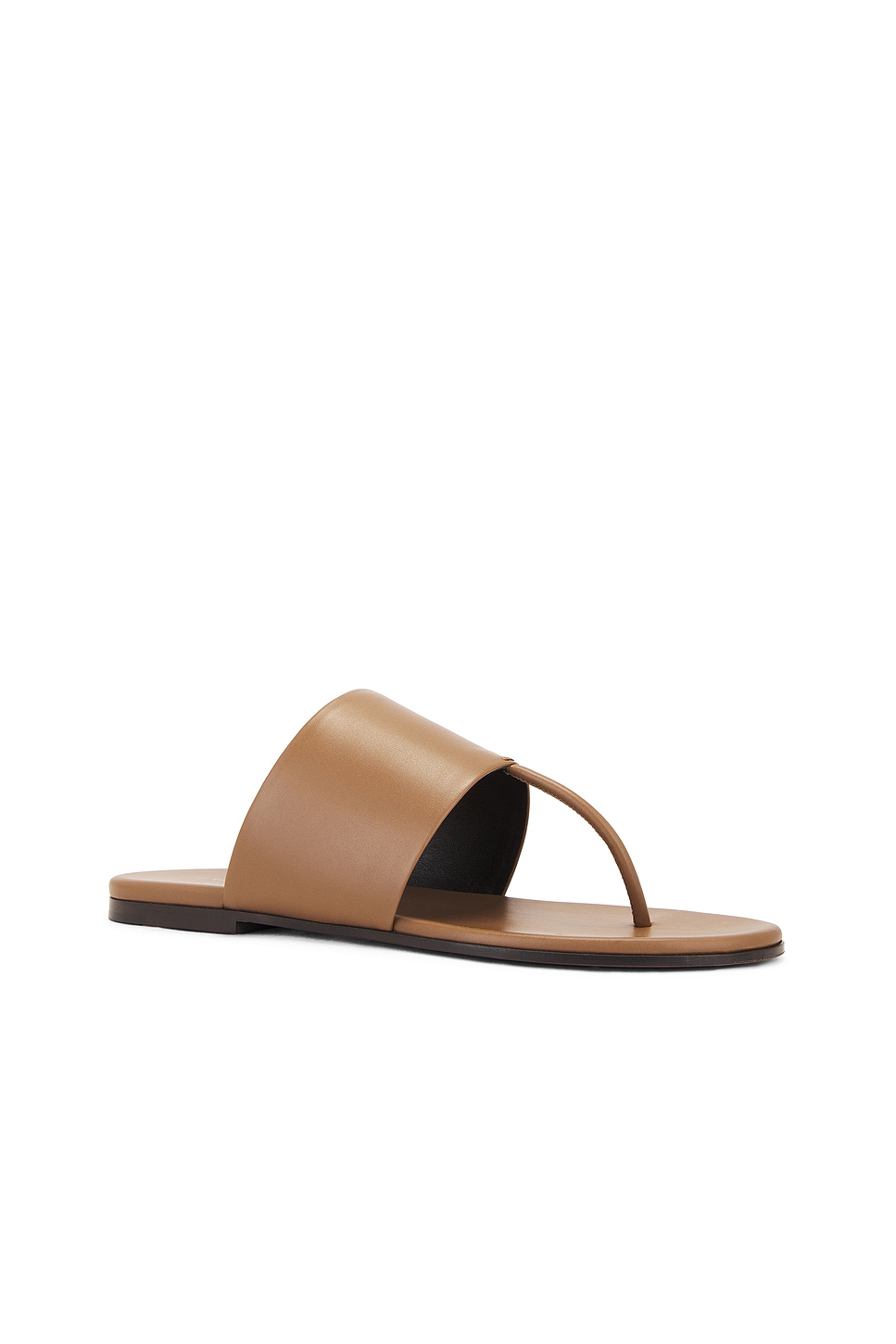 The Row Signum Leather Thong Sandals In Fawn