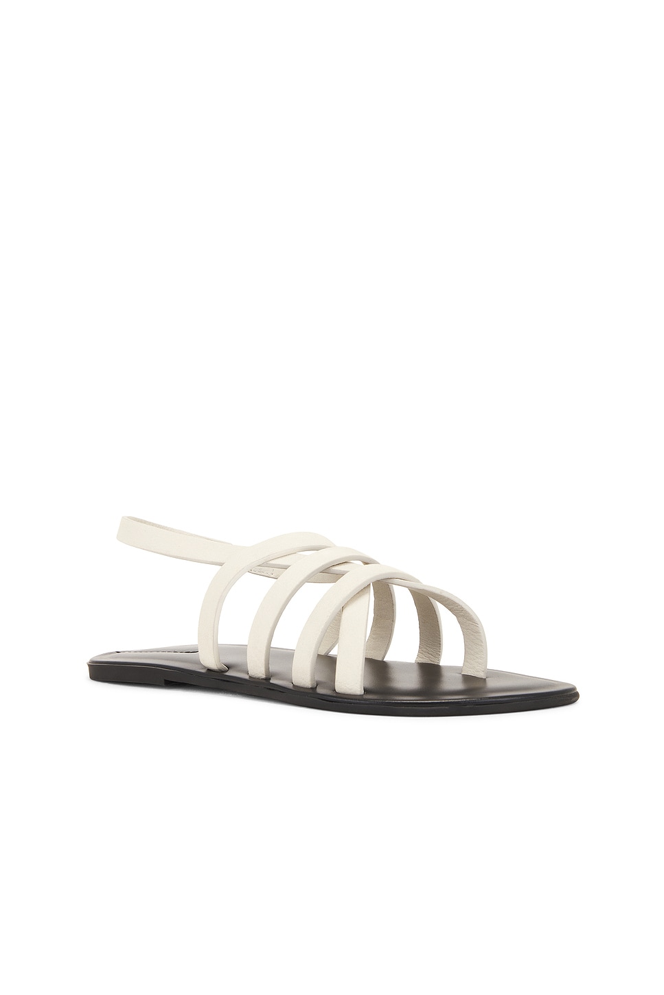 Shop The Row Line Sandal In Greige & Black