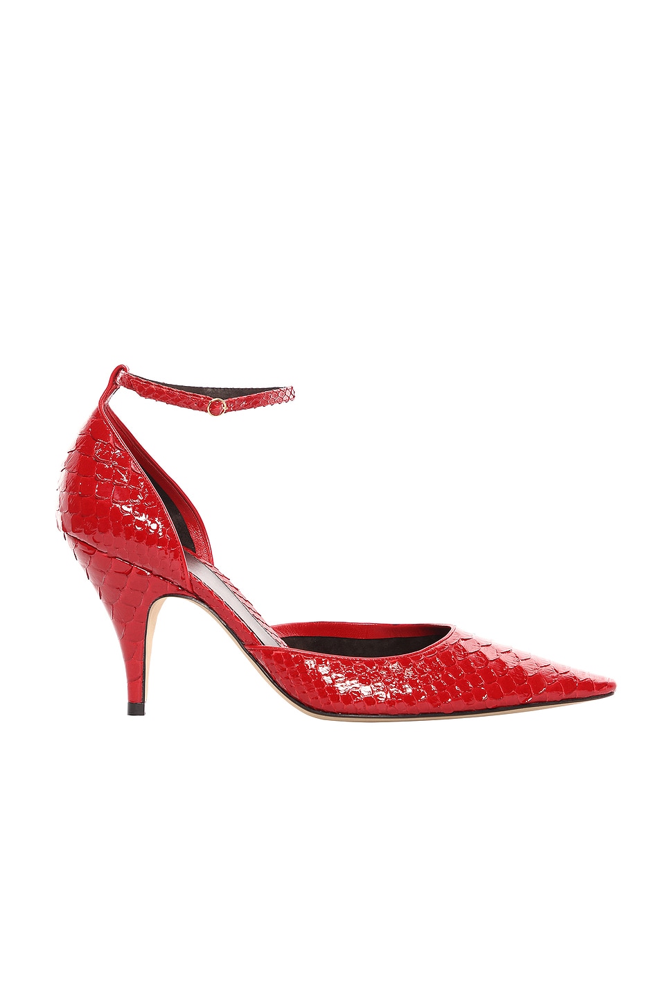 Image 1 of The Row Uxor D'orsay Python Pump in Laquer Red