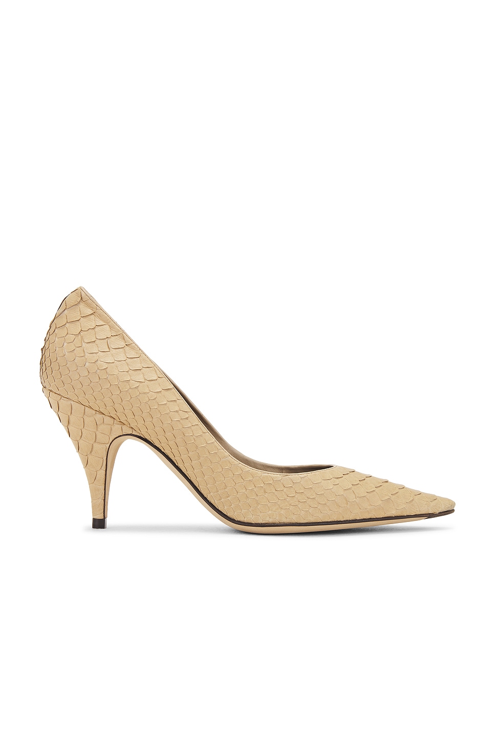 Image 1 of The Row Liisa Python Pump in Almond