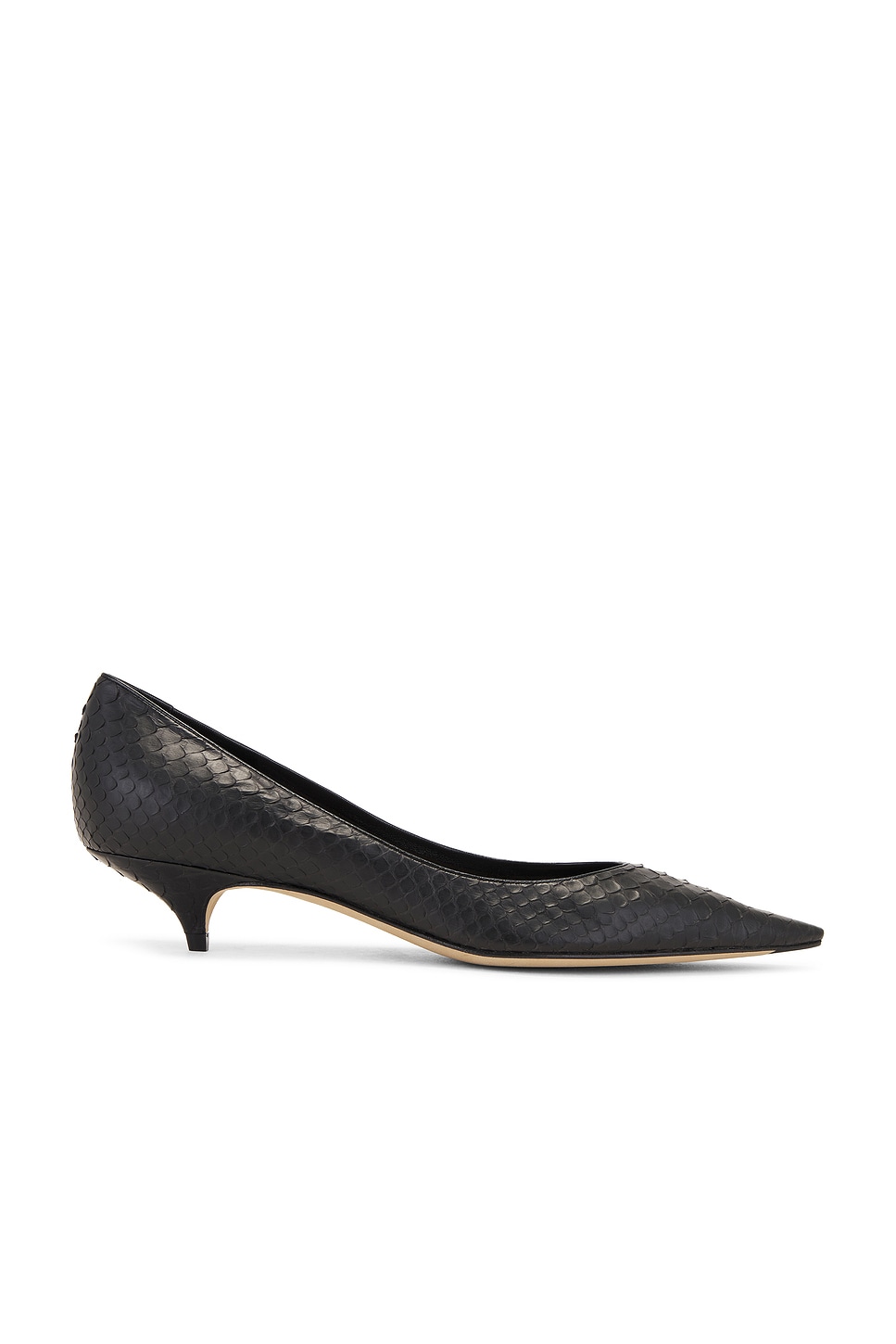 Image 1 of The Row Liisa Python Pump in Black