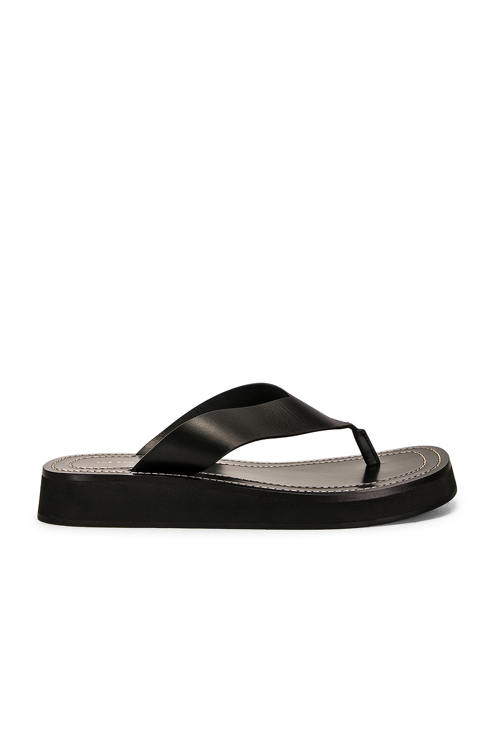 Image 1 of The Row Ginza Thong Sandal in Black