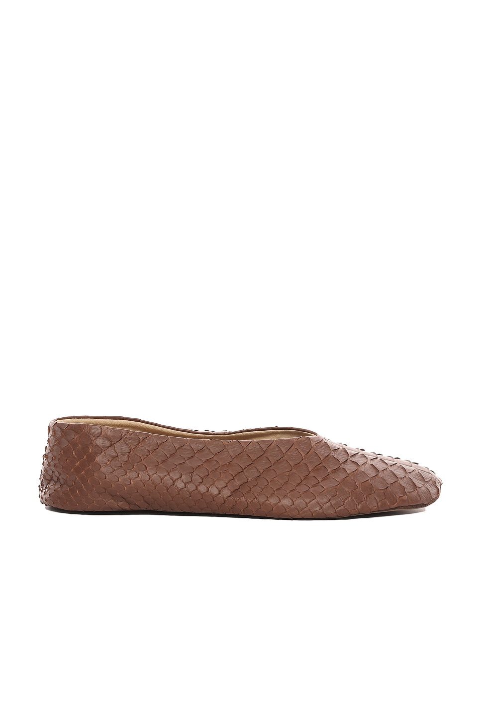 Image 1 of The Row Python Stella Slipper in Mousse