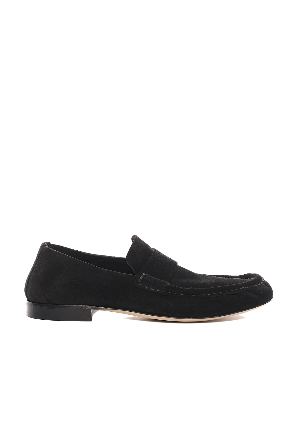 Image 1 of The Row Soft Mocassin in Black