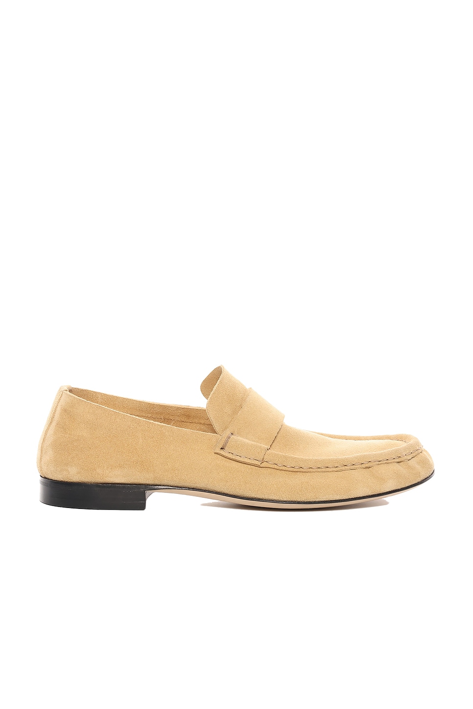 Image 1 of The Row Soft Mocassin in Yellow Linen