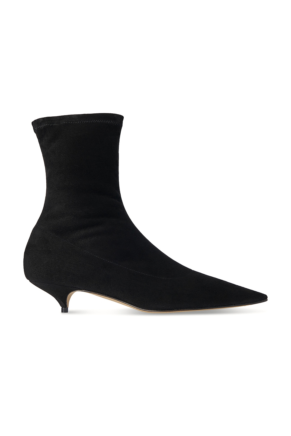 Image 1 of The Row Liisa Kitten Bootie in Black