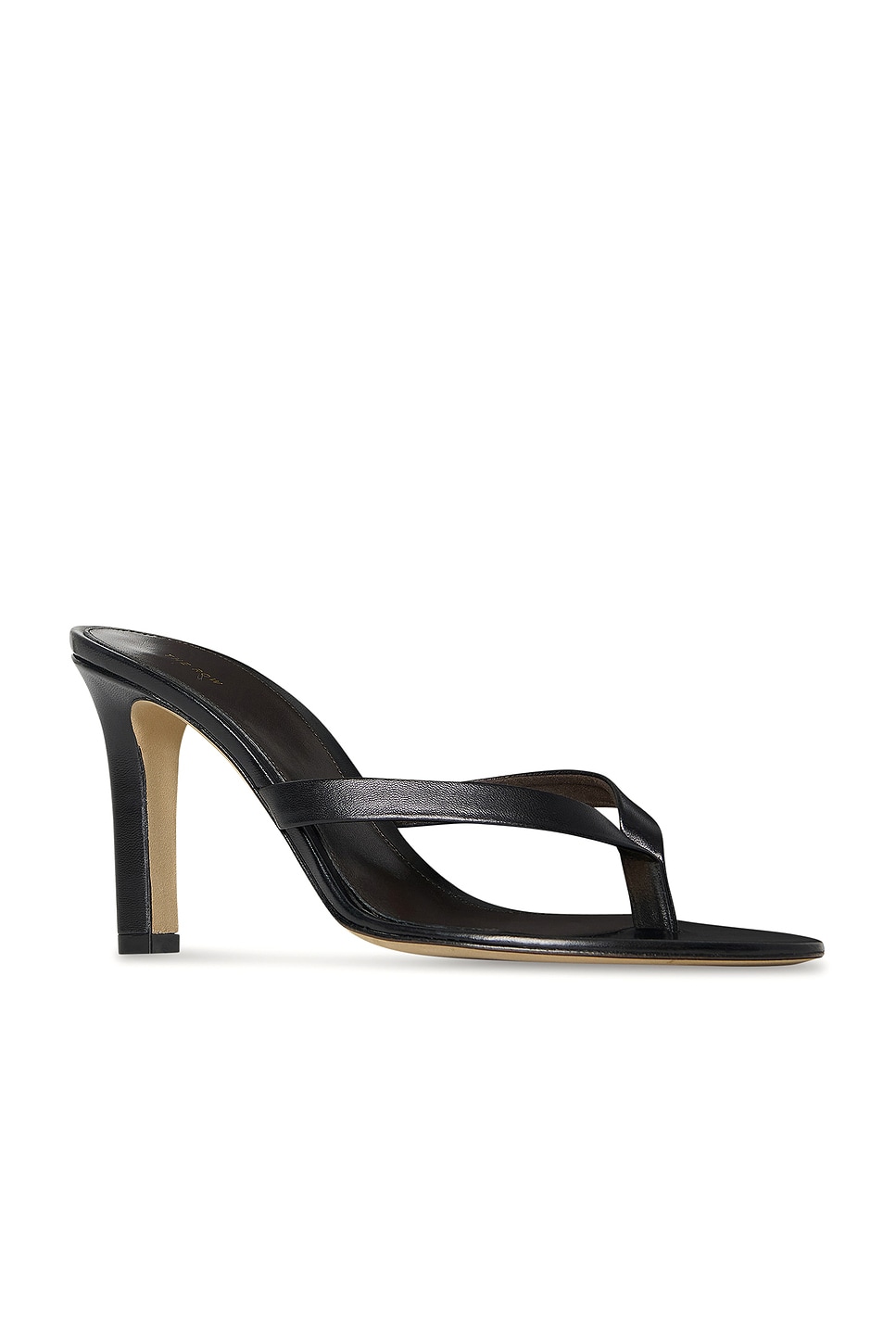 The Row Sacha Heel Thong Sandal In Black