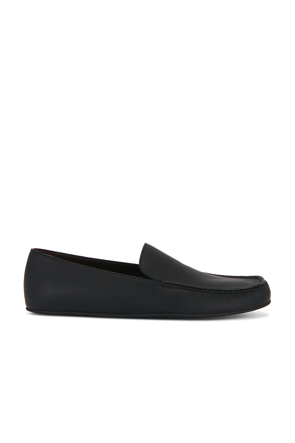The Row Leo Slipper In Black