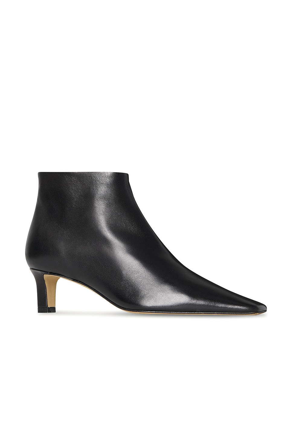 The Row Black Carla 45 Ankle Boots In Leather In Black